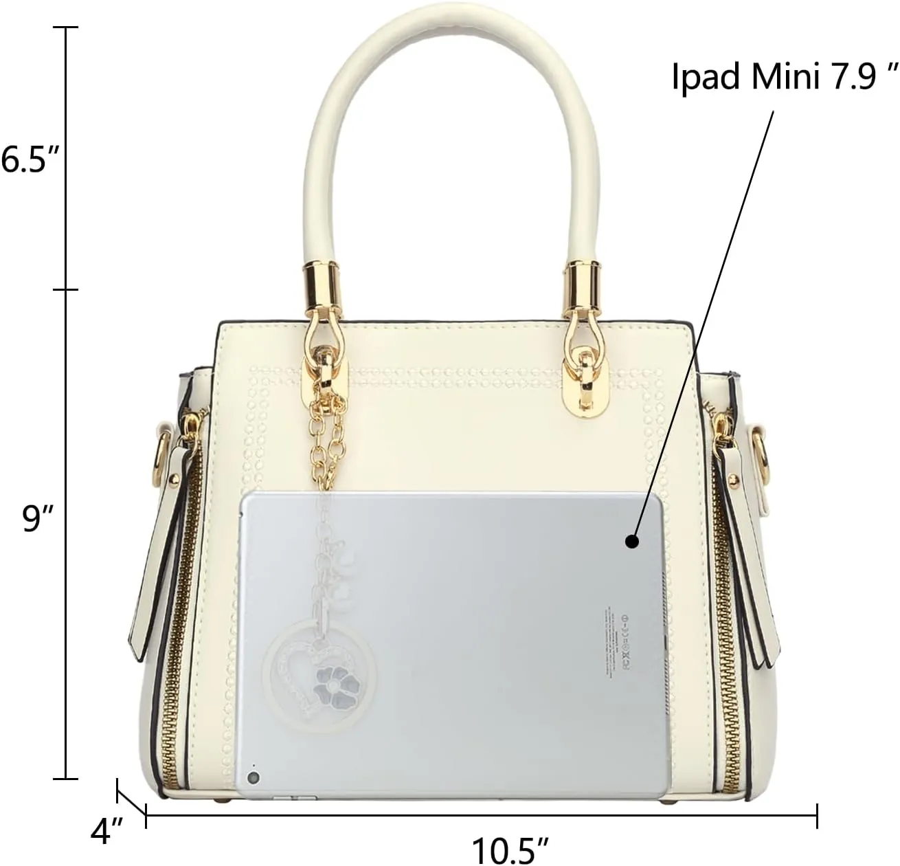KKXIU Stylish Women Satchel Purses and Handbags Vegan Leather Top Handle Shoulder Crossbody Bag