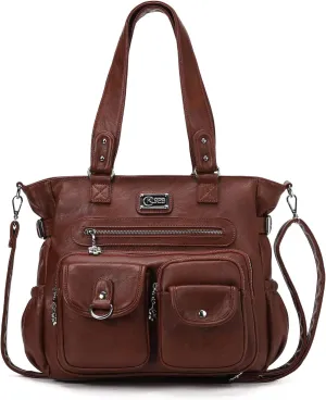 KL928 Large Purses for Women Shoulder Bag Tote Handbags Stylish Vegan Leather Hobo Bags Ladies