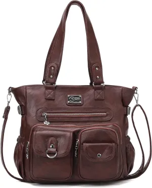 KL928 Large Purses for Women Shoulder Bag Tote Handbags Stylish Vegan Leather Hobo Bags Ladies