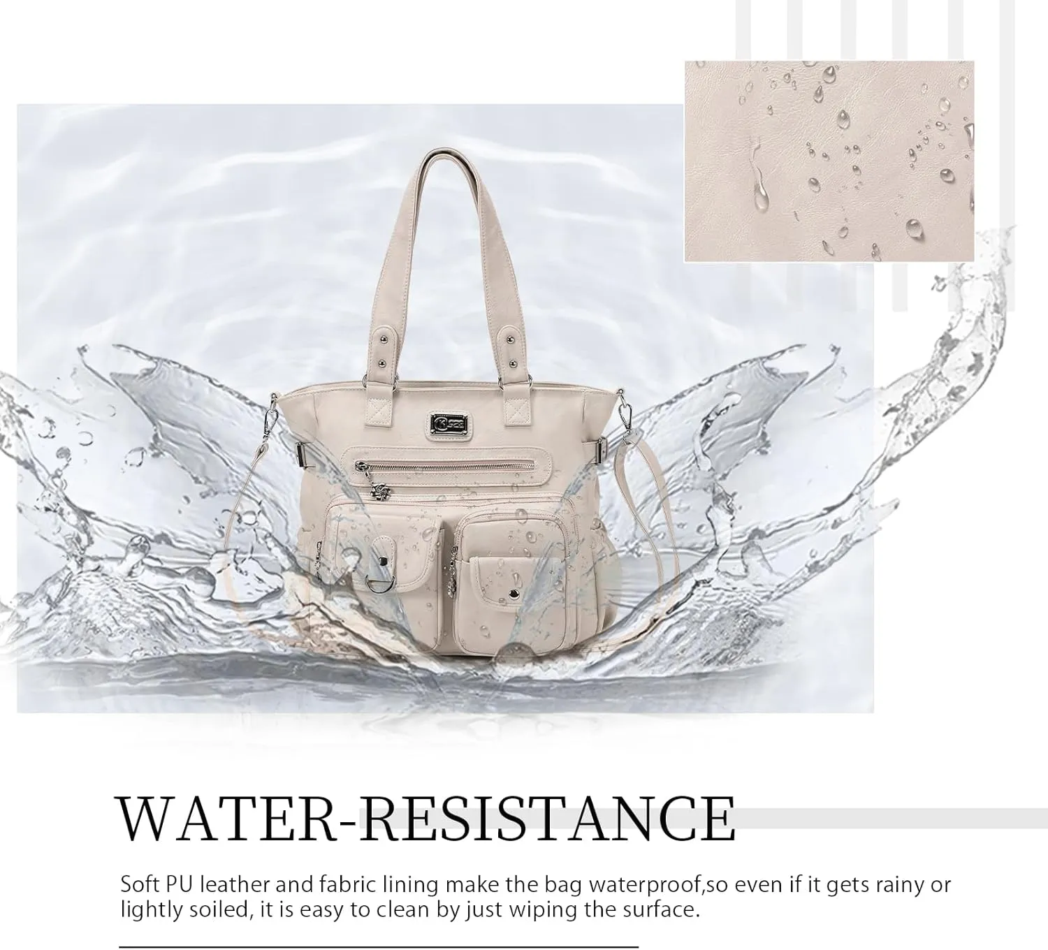 KL928 Large Purses for Women Shoulder Bag Tote Handbags Stylish Vegan Leather Hobo Bags Ladies