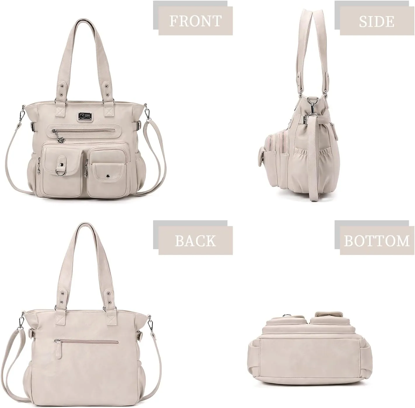 KL928 Large Purses for Women Shoulder Bag Tote Handbags Stylish Vegan Leather Hobo Bags Ladies