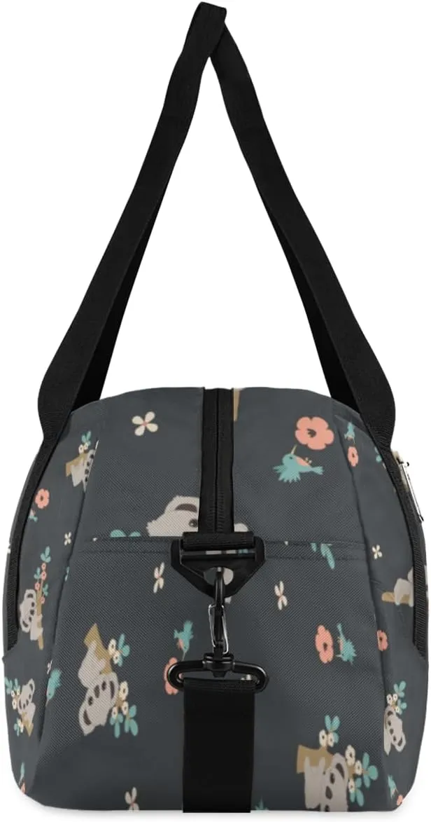 Koala Flower Gym Bag, Duffle Bag, Weekender Bag, Duffel Bag, Overnight Bag, Travel Duffel Bag, Dance Bag, Tote Bag, Beach Bag, Pool Bag, Gym Duffle Bag, Carry on Bag