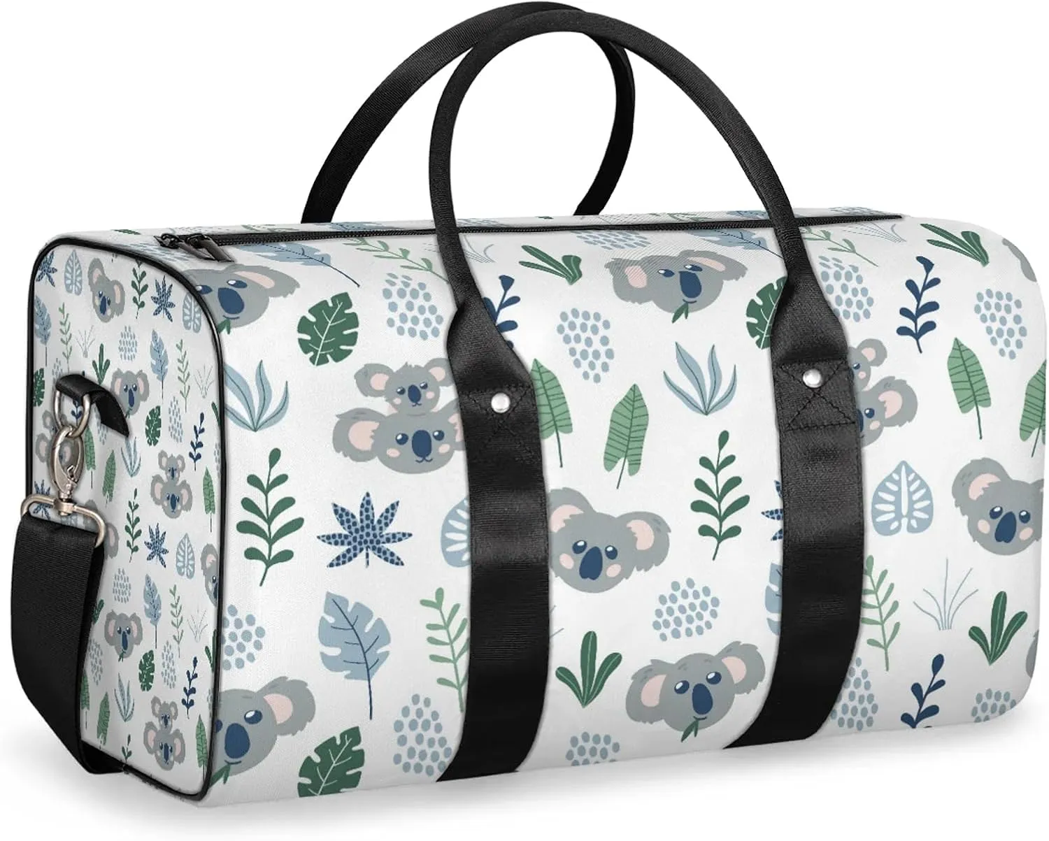 Koala Plam Travel Duffle Bag, Weekender Bags for Women Men, Carry on Overnight Bag Waterproof Gym Bags, Hospital Bag for Labor and Delivery