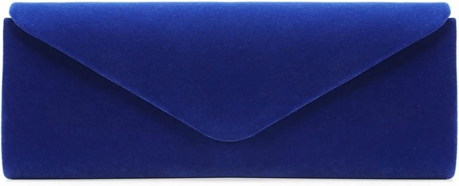 Ladies Girls Evening Clutch Bags, men Velvet Envelope Evening Bag Elegant Handbag Classic Clutch Purse wallet & card cases