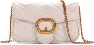 Ladies Handbags Stylish Quilted Flap Crossbody Shoulder Purse for Ladies