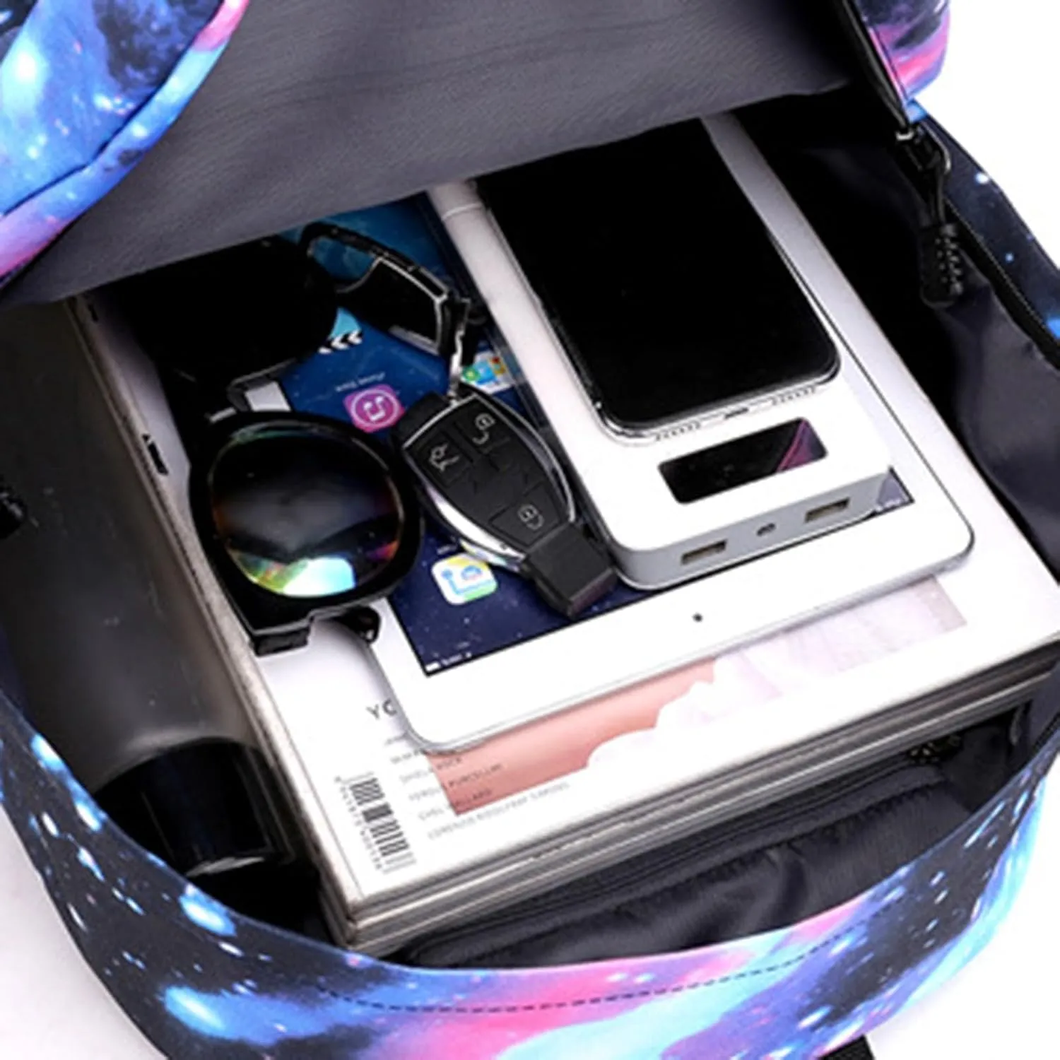 Ladies Multipurpose Design Handbag Adjustable Shoulder Belt Zipper Backpacks Stylish Daypack Purse Shoulder Bag(B)