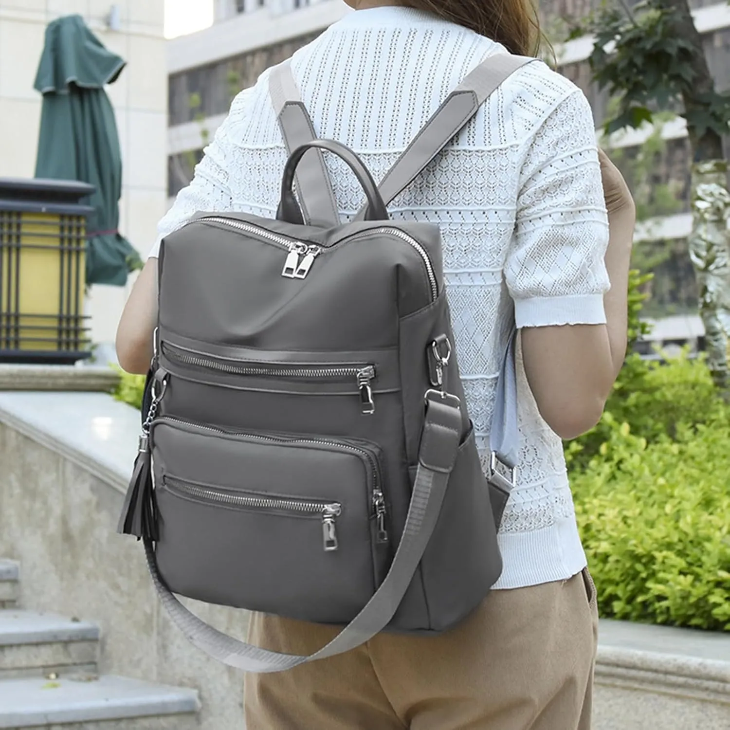 Ladies Multipurpose Design Handbag Casual Messenger Crossbody Bags Versatile Bags School Backpack for Teen Girls