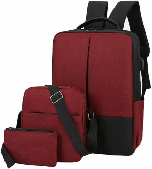 Ladies Multipurpose Design Handbag Convertible Shoulder Bags with Wristlet for Work College Clear Mini Backpack(Red)