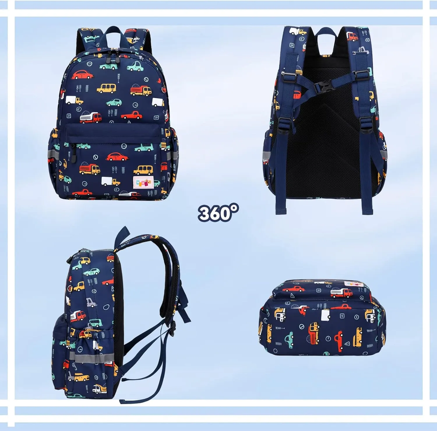 Lanola Cute Little Girls Backpack Waterproof Small Kids Backpacks Daypack for Toddler Girl Bakcpack Travel Bag Baby Children Preschool Bakcpack- Black Dog