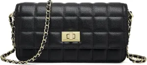 LAORENTOU Vegan Leather Crossbody Bags for Women Heart Shaped Magnetic Buckle Shoulder Bag Purse for Ladies