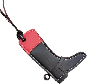 LAPRBY Vegan Leather Bag Charms for Handbag Designer Purse Hanging Ornament Y2k Accessories Aesthetic Cute Keychain