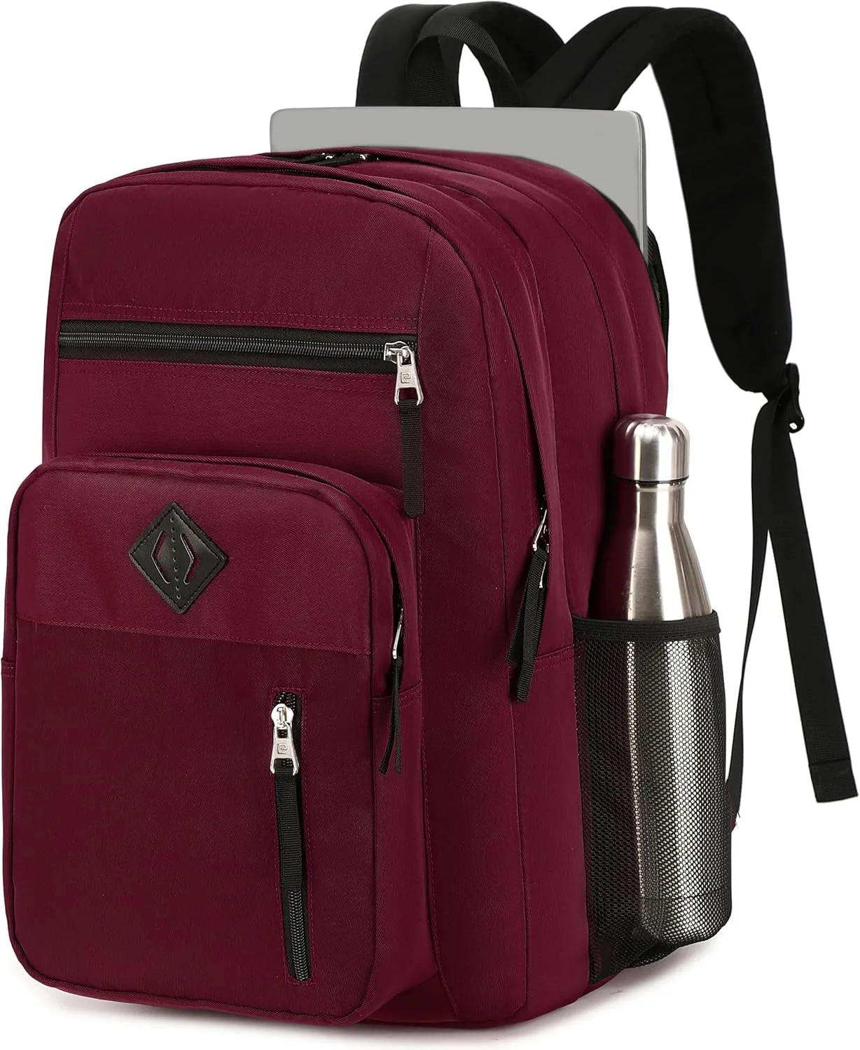 Laptop Backpack 17 inch for Women Men Large College Bookbags Waterpoof Work Business Travel Backpacks Kids School Bag for Girls Boys Students Teens Elementary Schoolbag Casual Daypack Sport-Red