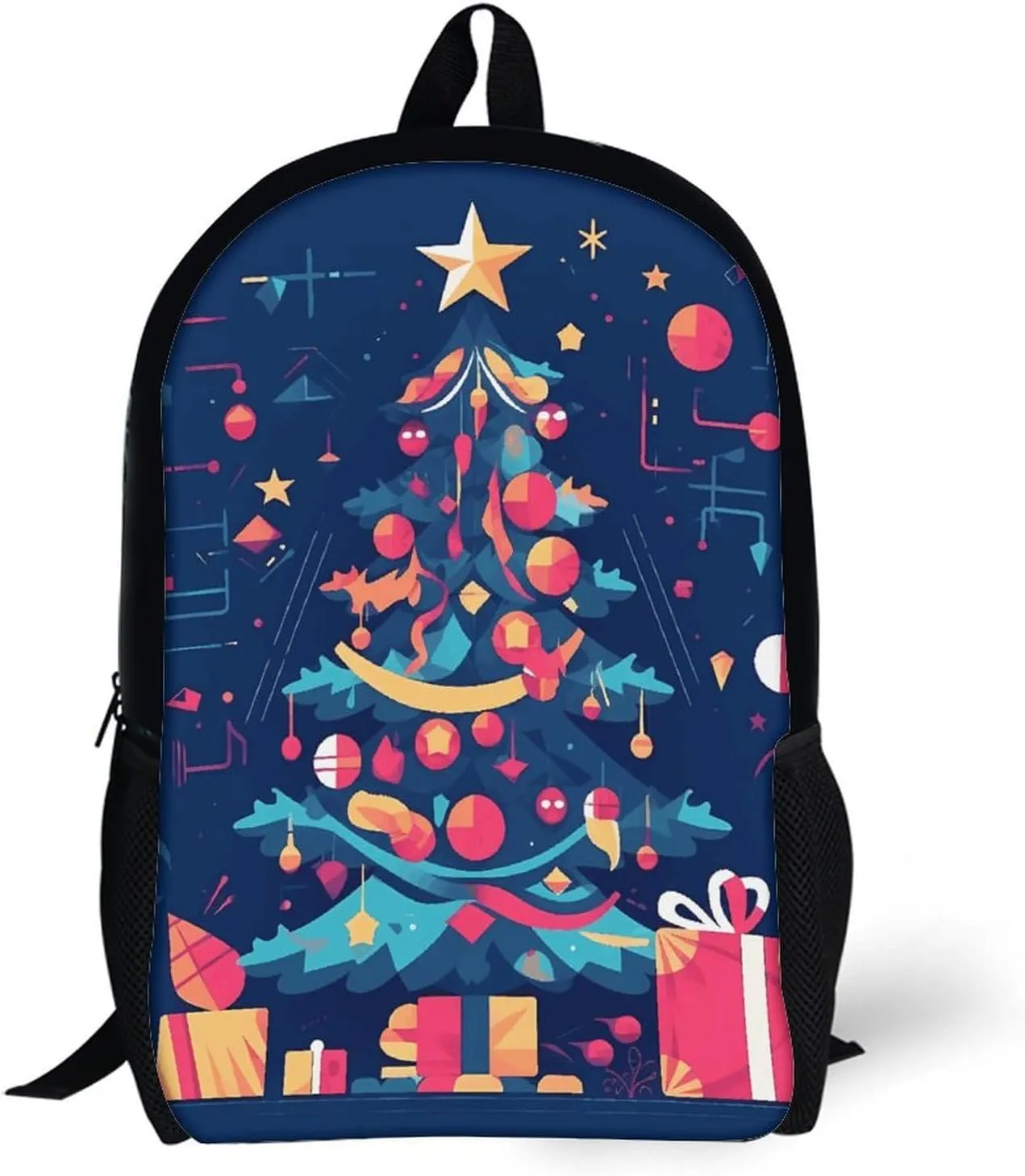 Laptop Backpack for Men Women Daypack Cartoon Christmas Tree Computer Bag Travel Backpacks Laptop Bag