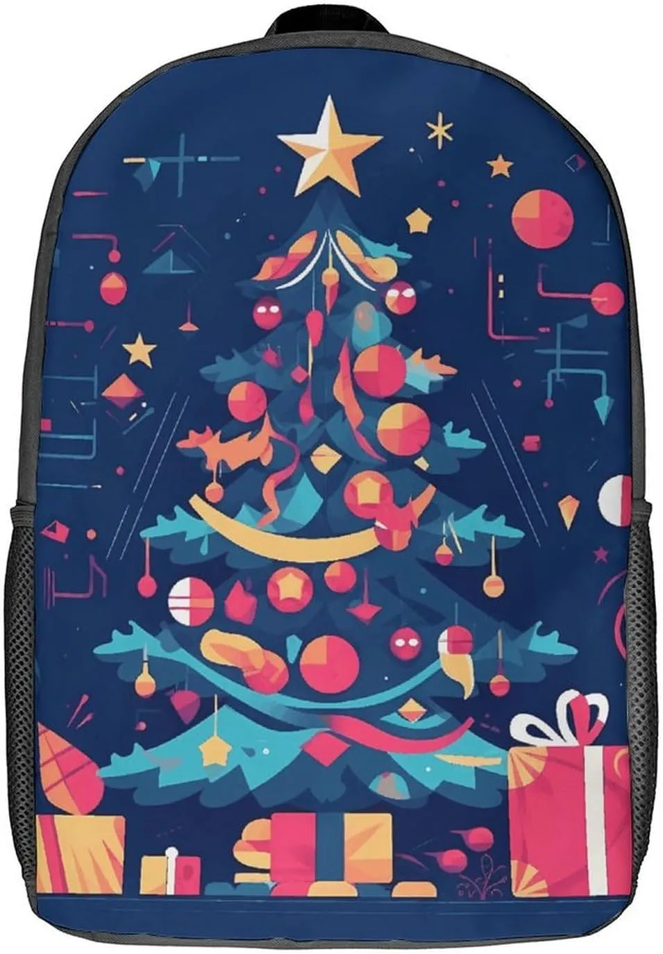 Laptop Backpack for Men Women Daypack Cartoon Christmas Tree Computer Bag Travel Backpacks Laptop Bag