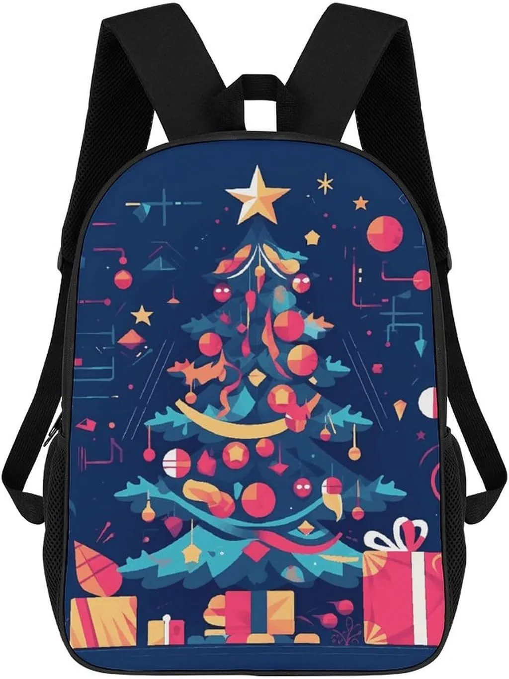 Laptop Backpack for Men Women Daypack Cartoon Christmas Tree Computer Bag Travel Backpacks Laptop Bag