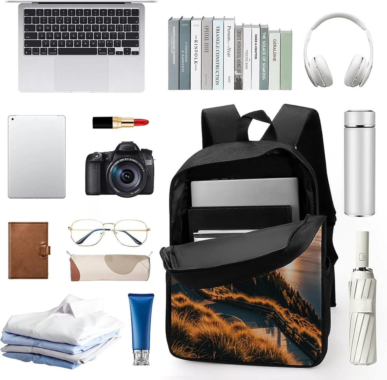 Laptop Backpack for Men Women Daypack Shining Overlook Computer Bag Travel Backpacks Laptop Bag