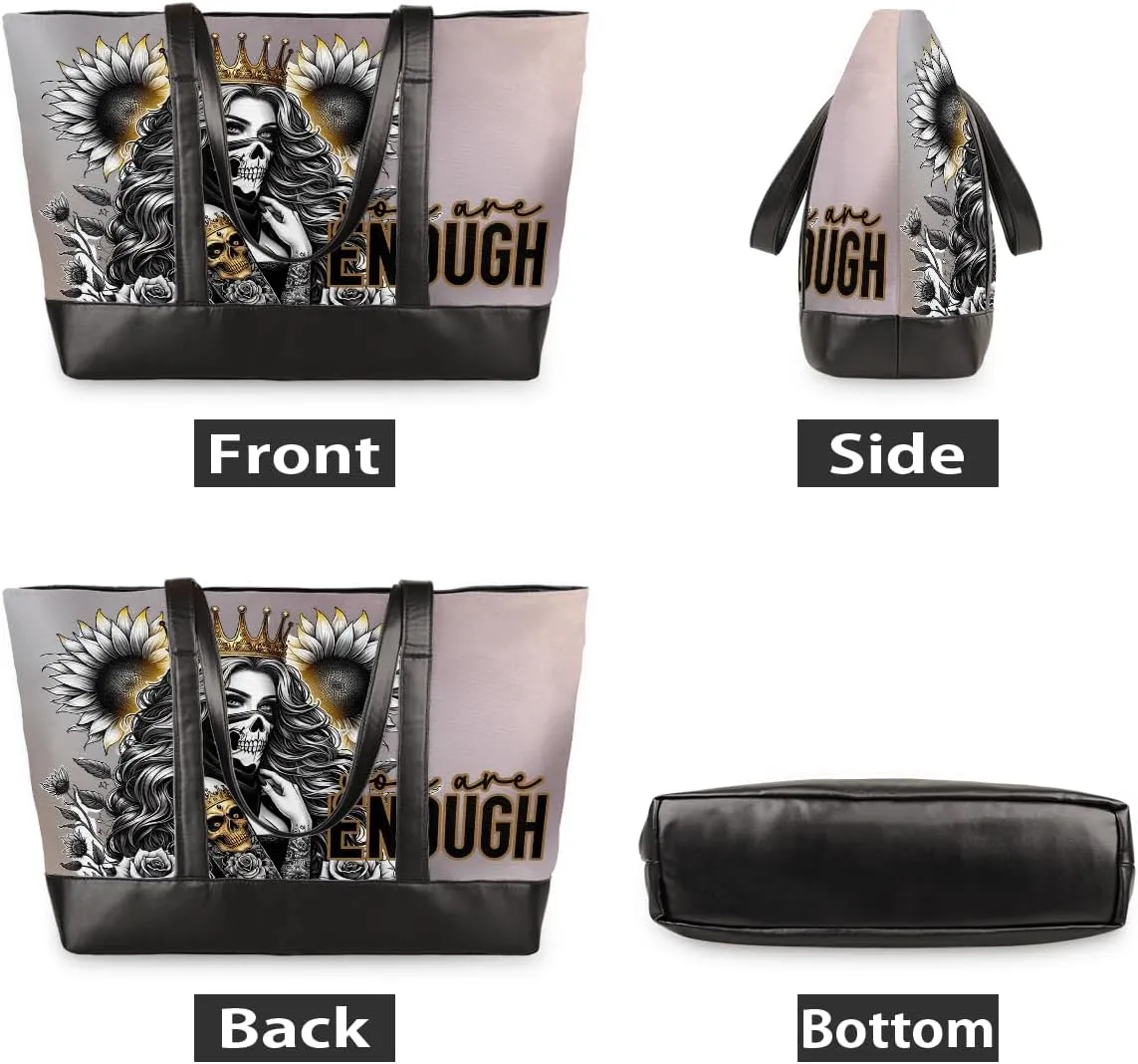 Laptop Tote Bag for Women Girls Large Canvas Shoulder Bag