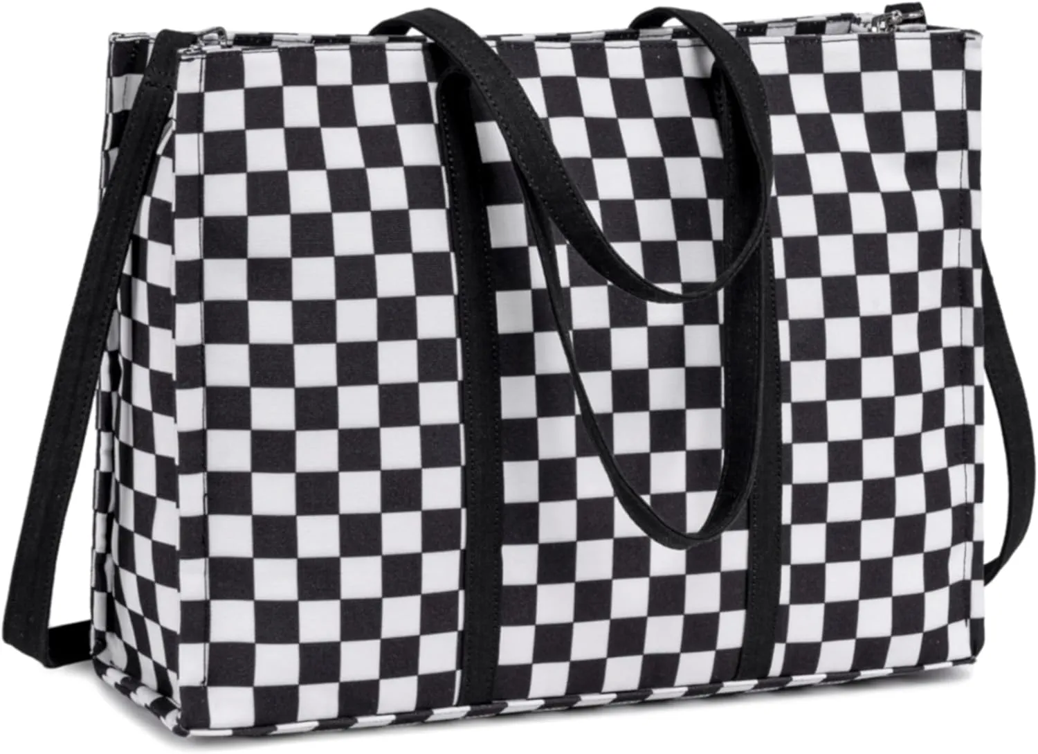 Laptop Tote Bag for Women Work 15.6 inch Canvas Shoulder Bags Computer Messenger Purse Teacher Handbag Office Briefcase