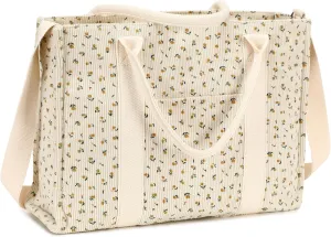 Laptop Tote Bag for Women Work 15.6 inch Canvas Shoulder Bags Computer Messenger Purse Teacher Handbag Office Briefcase