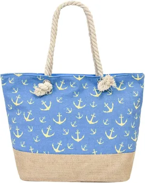 Large Beach Travel Canvas Tote Cute Shoulder Shopping Bag