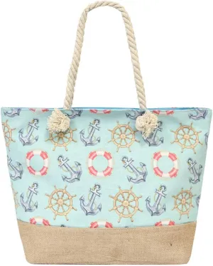 Large Beach Travel Canvas Tote Cute Shoulder Shopping Bag