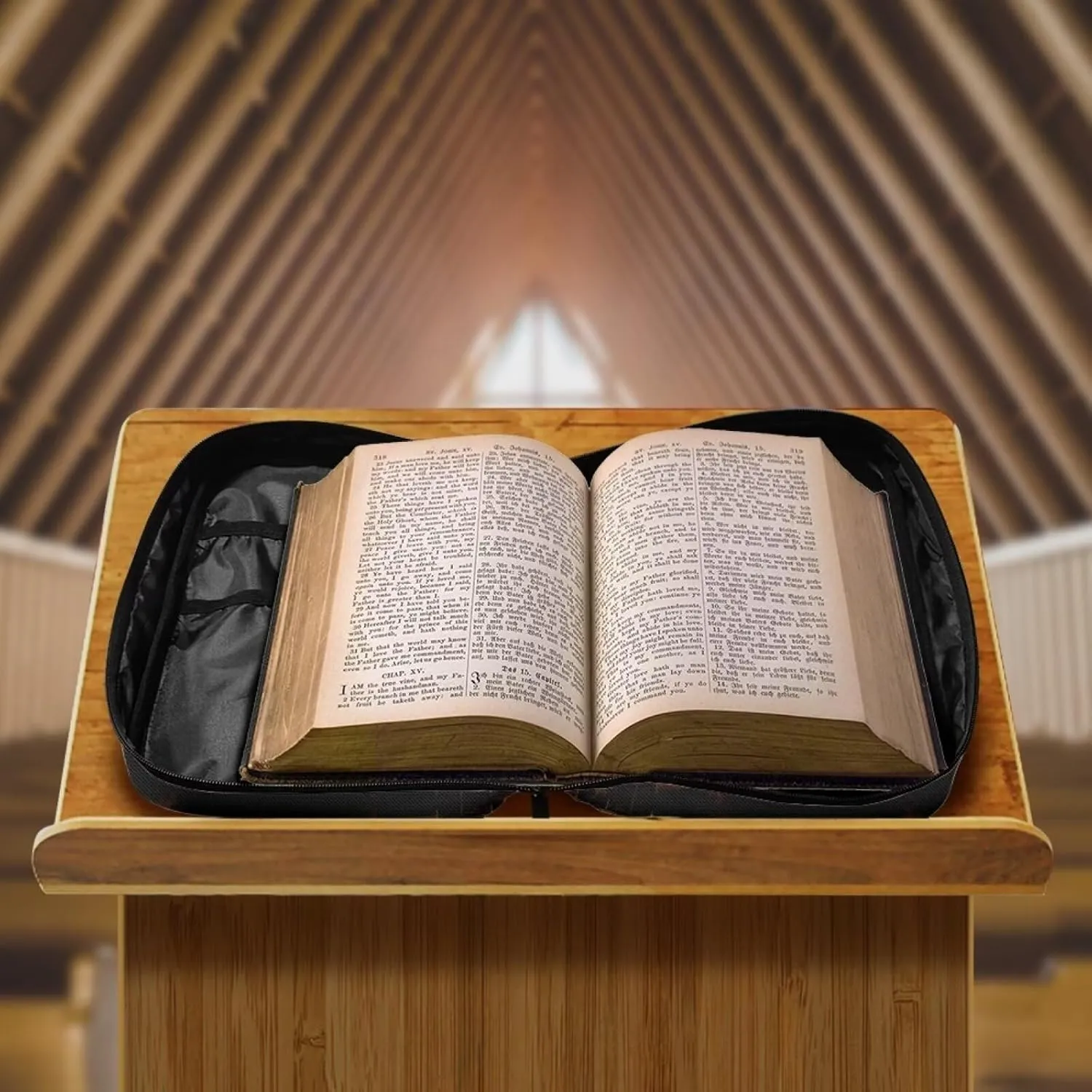 Large Bible Covers,Stylish Bible Case with Handle, Bible Carrying Case for Women, Bible Protector for Book Lovers