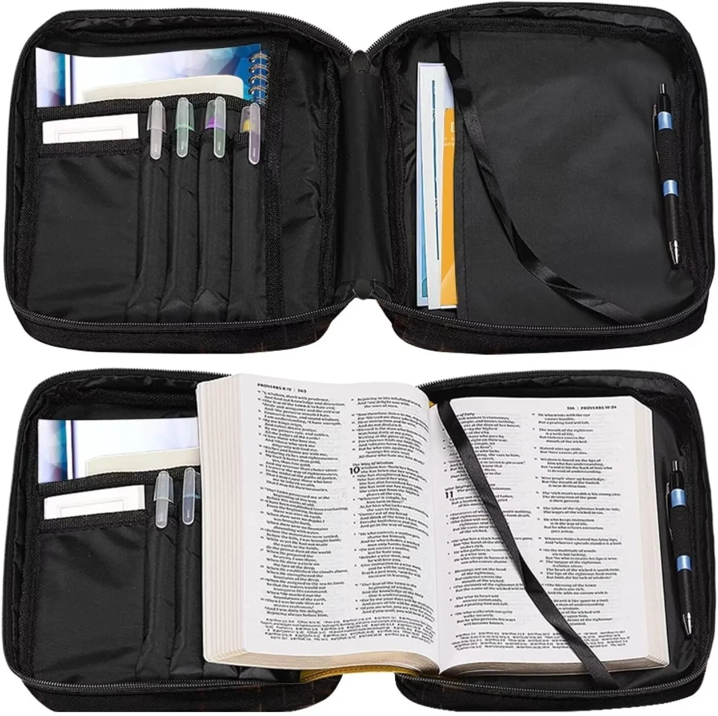 Large Bible Covers,Stylish Bible Case with Handle, Bible Carrying Case for Women, Bible Protector for Book Lovers