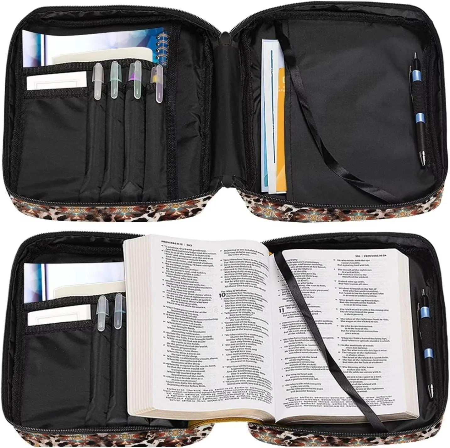 Large Bible Covers,Stylish Bible Case with Handle, Bible Carrying Case for Women, Bible Protector for Book Lovers