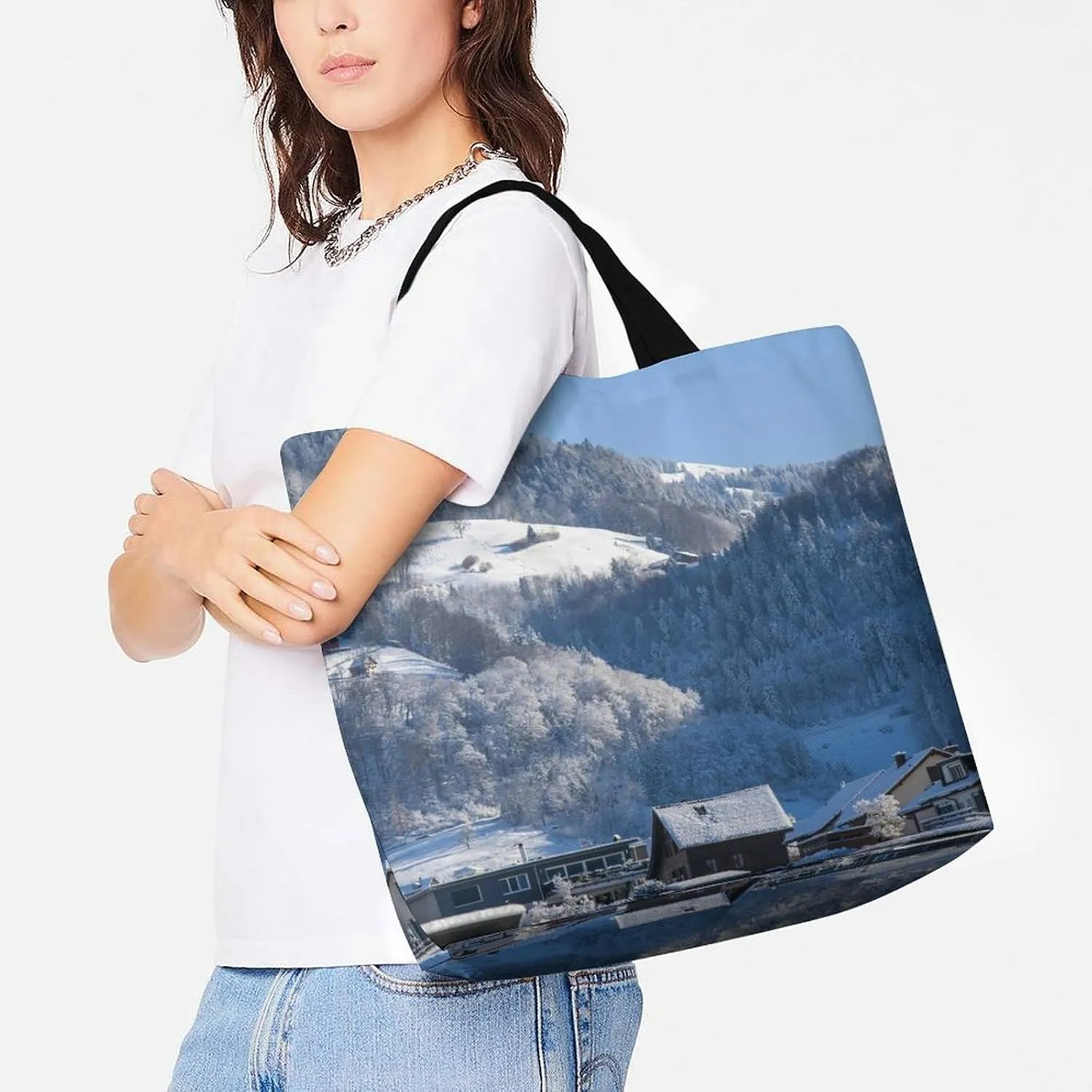 Large Capacity Shopping Tote Bag for Women, Girls