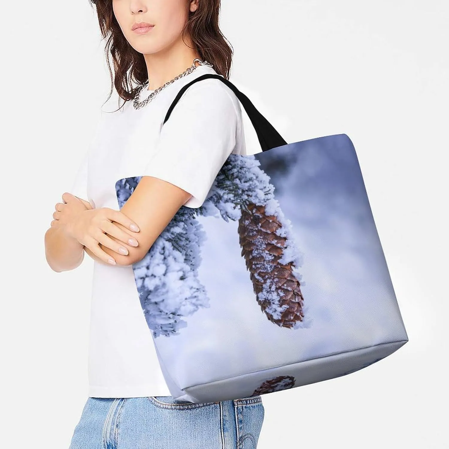 Large Capacity Shopping Tote Bag for Women, Girls