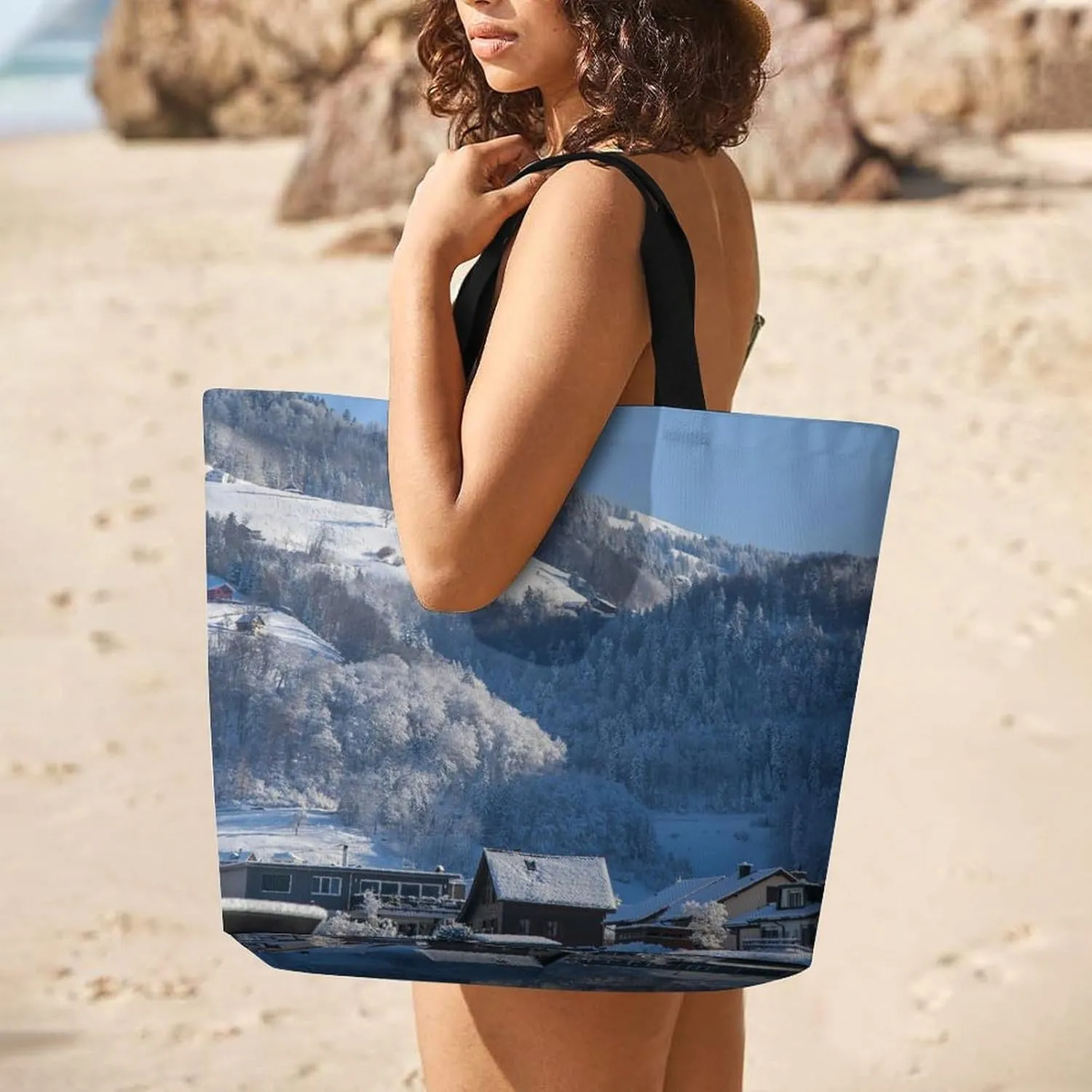 Large Capacity Shopping Tote Bag for Women, Girls