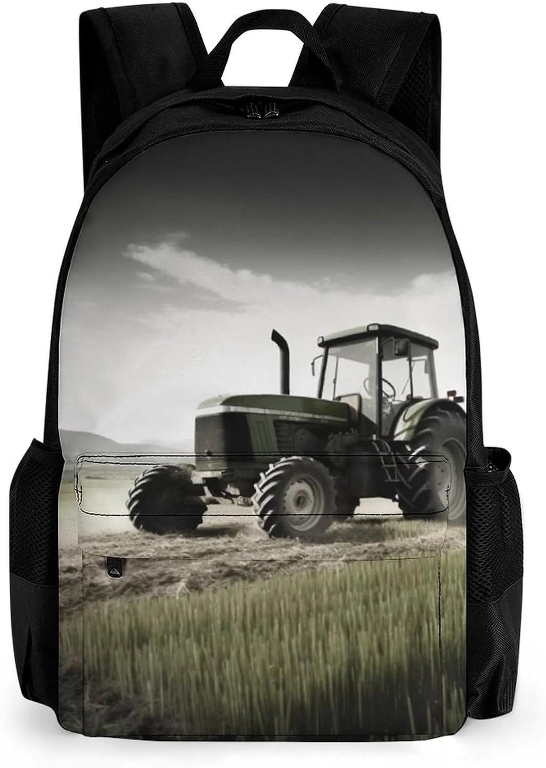 Large Laptop Backpack for Woman Computer Bag Lightweight Work Bag Tractor Agriculture Tranquil Travel Daypacks for Man