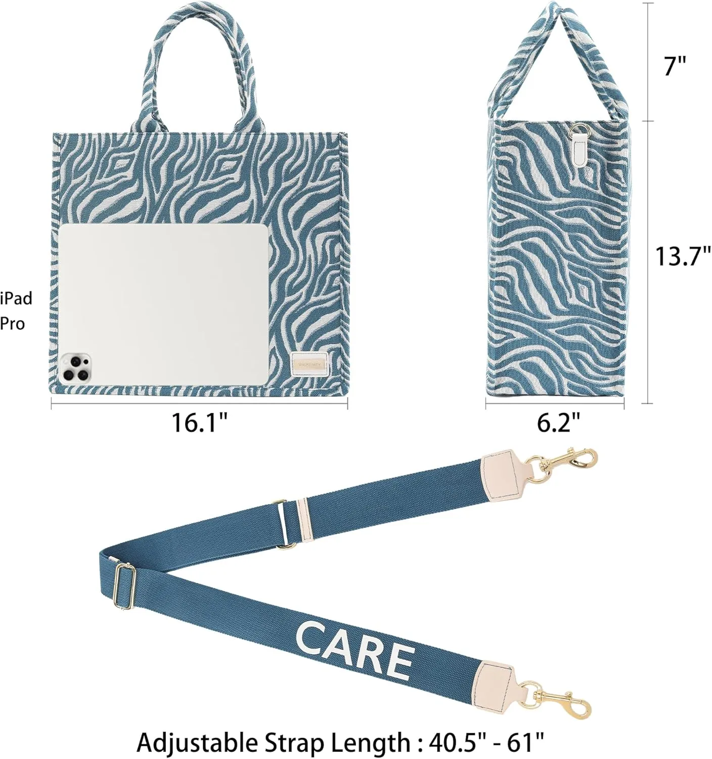 Large Tote Bag Luxury Spacious CARRY ALL and Perfect for Travel, Work, Shopping, Gym, Beach, and Everyday Use