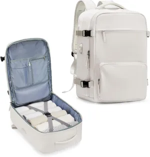 Large Travel Backpack for Women Men, Waterproof Carry on Backpack for Flight Approved, Mochila de Viaje Personal Item Luggage Backpacks with Shoce Compartment, Bulto de Viaje Tiktok Backpacks