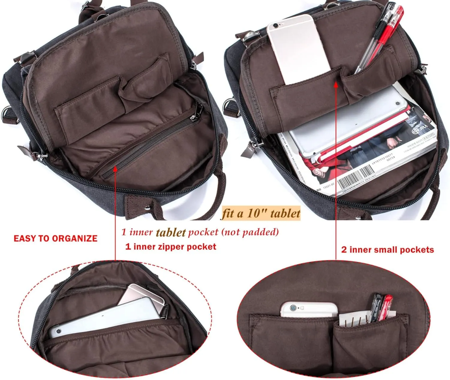 Leaper Retro Crossbody Bag Sling Bag Canvas Messenger Bag for Men Women Shoulder Bag Crossbody Handbags Satchel Travel Bag