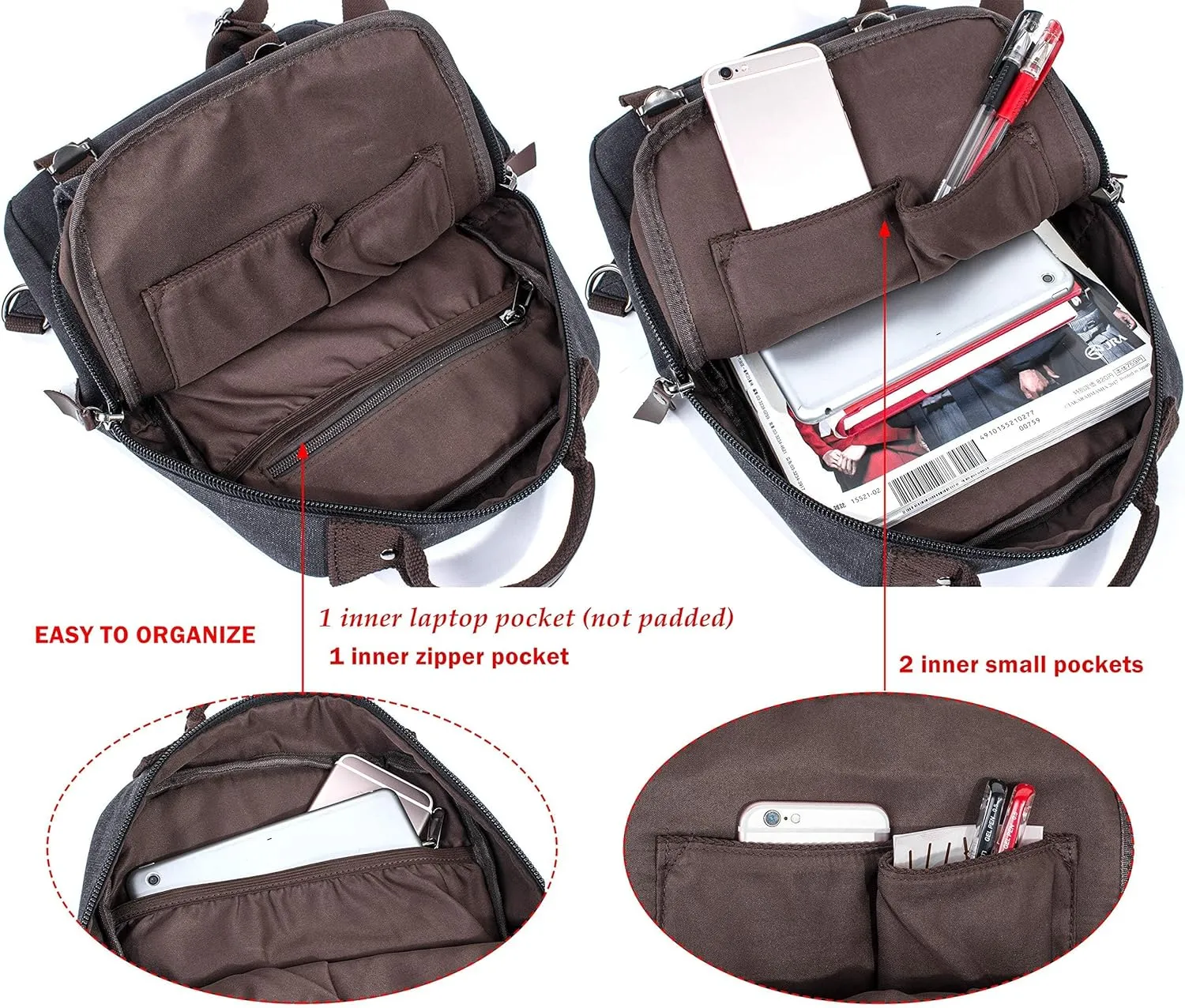 Leaper Retro Crossbody Bag Sling Bag Canvas Messenger Bag for Men Women Shoulder Bag Crossbody Handbags Satchel Travel Bag