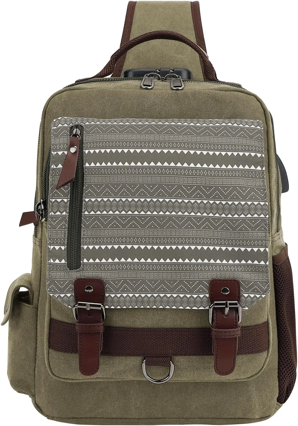 Leaper Retro Crossbody Bag Sling Bag Canvas Messenger Bag for Men Women Shoulder Bag Crossbody Handbags Satchel Travel Bag