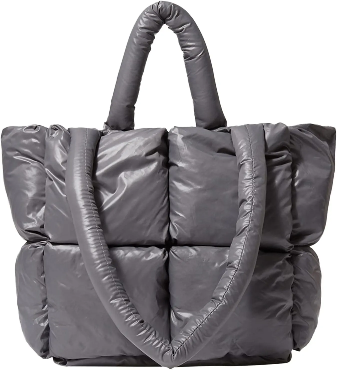 Leather Crossbody Bags for Women Designer Satchel Handbags Top-Handle Purses with Strap Mothers Day Gifts(Grey)