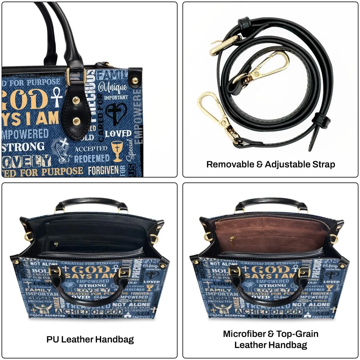 Leather Handbags - Bible Bags, Religious Bag - Christian Gifts