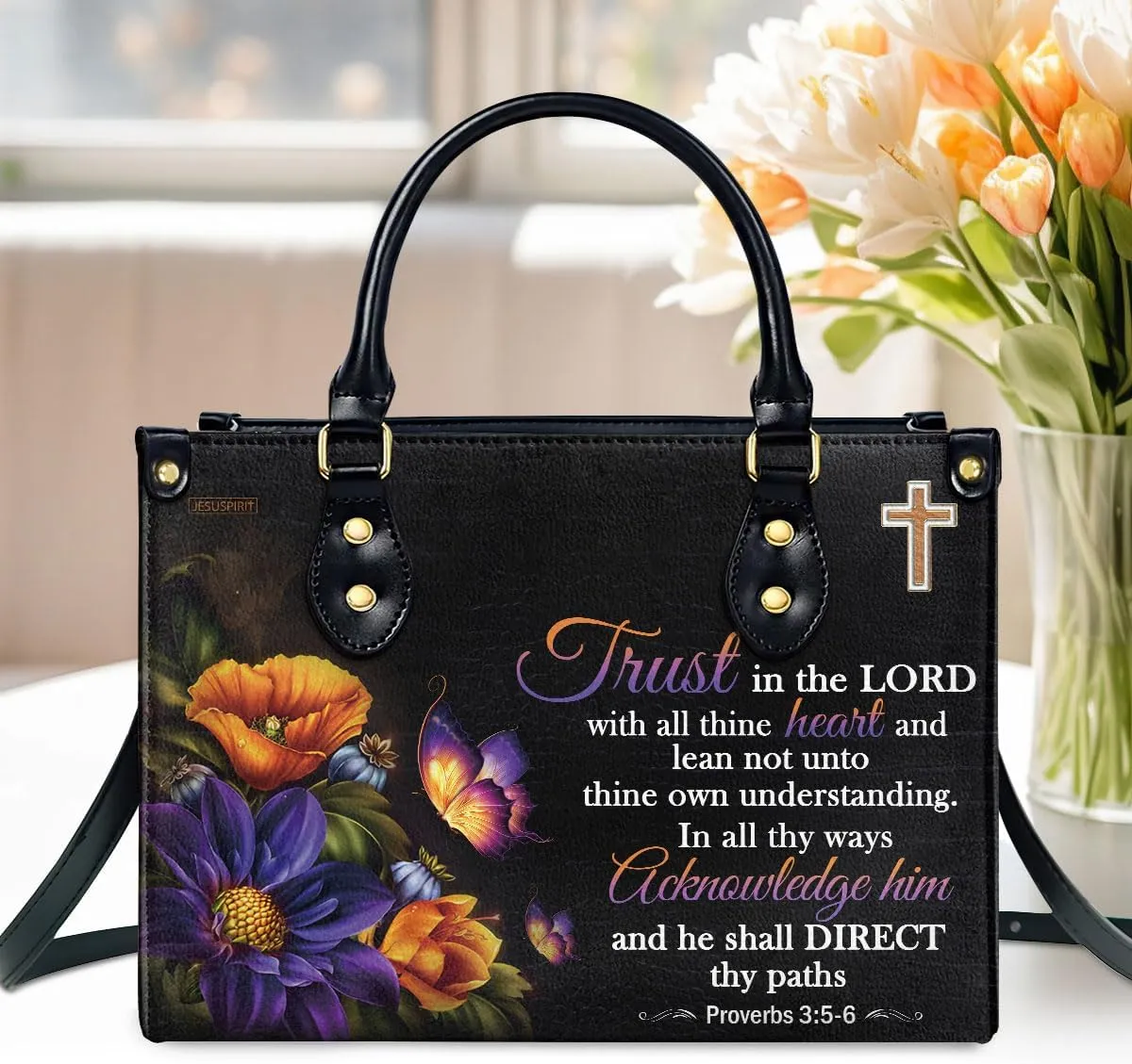 Leather Handbags For Women - Bible Bags, Religious Bag - Christian Gifts For Women - Mothers Day Gifts