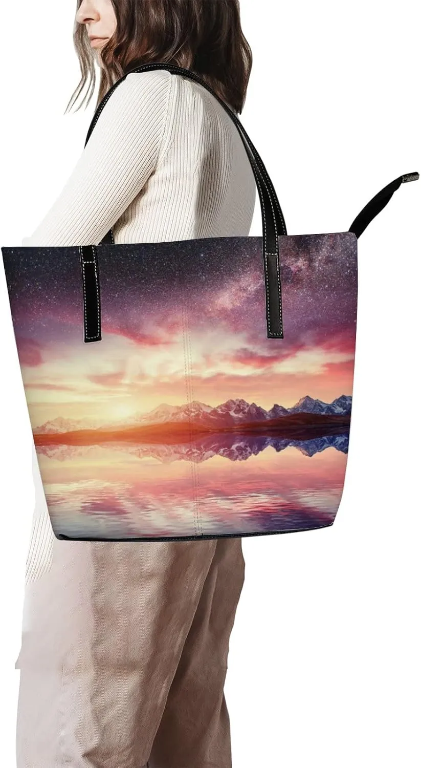 Leather Handbags Women's Crossbody Handbags Work Tote Bags for Women Coach Handbags Tote Bag with Zipper