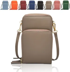 Leather Small Crossbody Bag for Women, Shoulder Bags Small Messenger Bags Handbag, Small Crossbody Cell Phone Purse