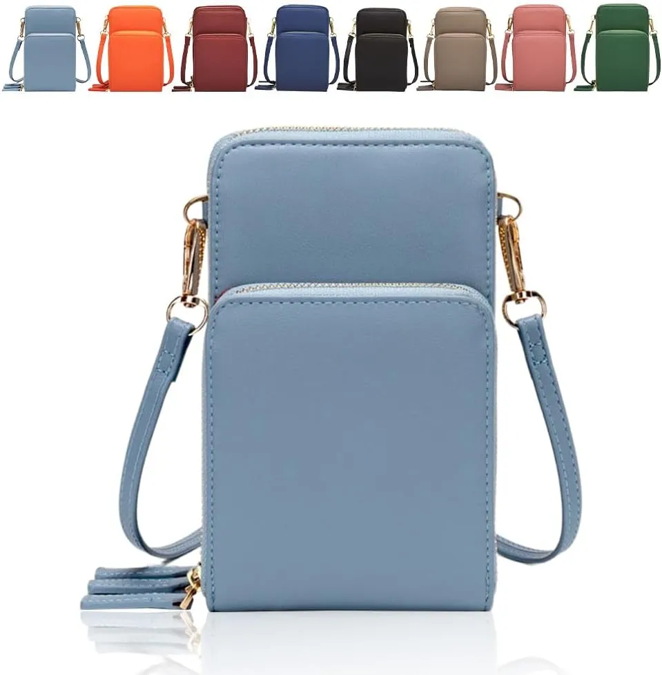 Leather Small Crossbody Bag for Women, Shoulder Bags Small Messenger Bags Handbag, Small Crossbody Cell Phone Purse