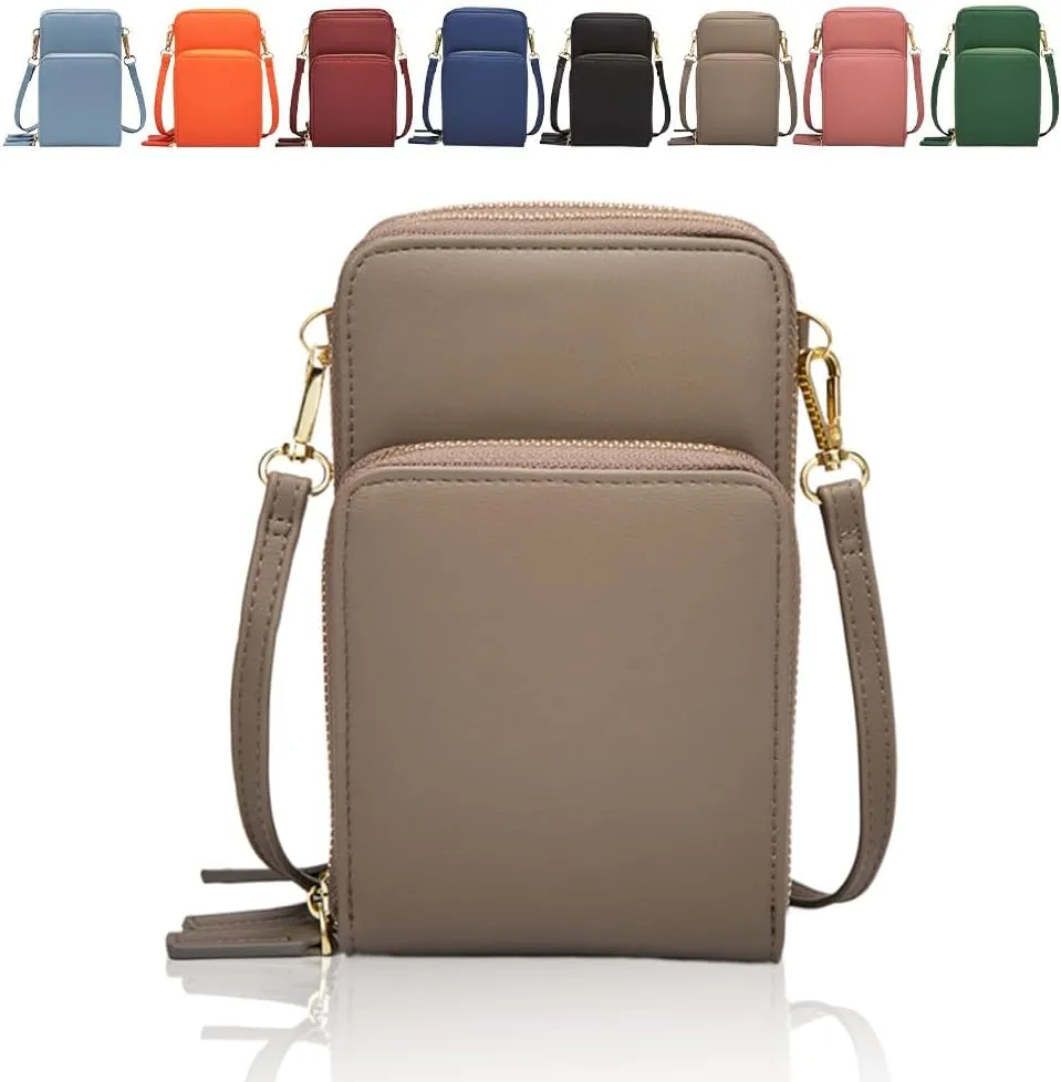 Leather Small Crossbody Bag for Women, Shoulder Bags Small Messenger Bags Handbag, Small Crossbody Cell Phone Purse