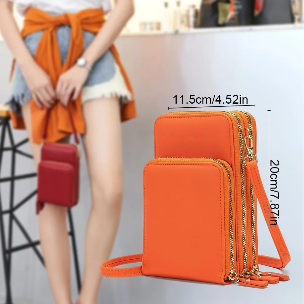 Leather Small Crossbody Bag for Women, Shoulder Bags Small Messenger Bags Handbag, Small Crossbody Cell Phone Purse