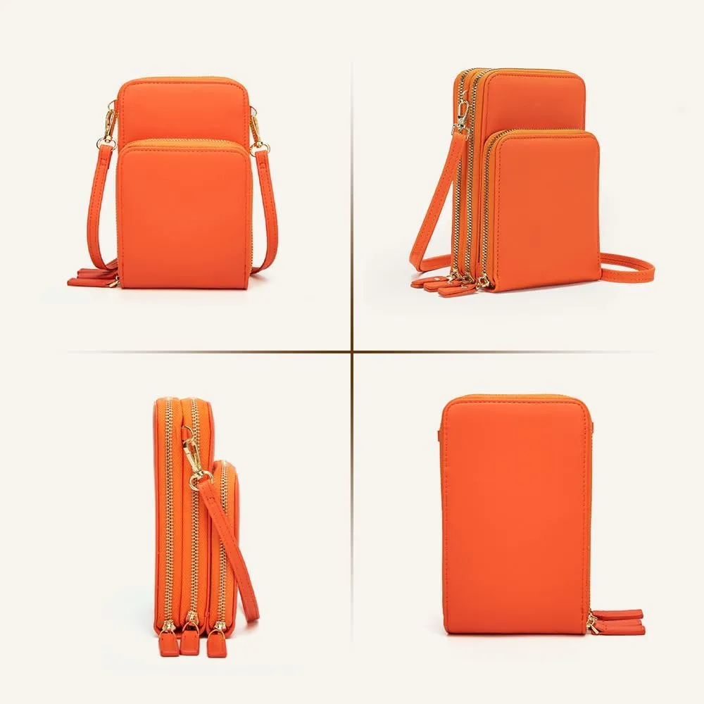 Leather Small Crossbody Bag for Women, Shoulder Bags Small Messenger Bags Handbag, Small Crossbody Cell Phone Purse