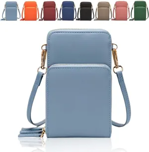 Leather Small Crossbody Bag for Women, Shoulder Bags Small Messenger Bags Handbag, Small Crossbody Cell Phone Purse