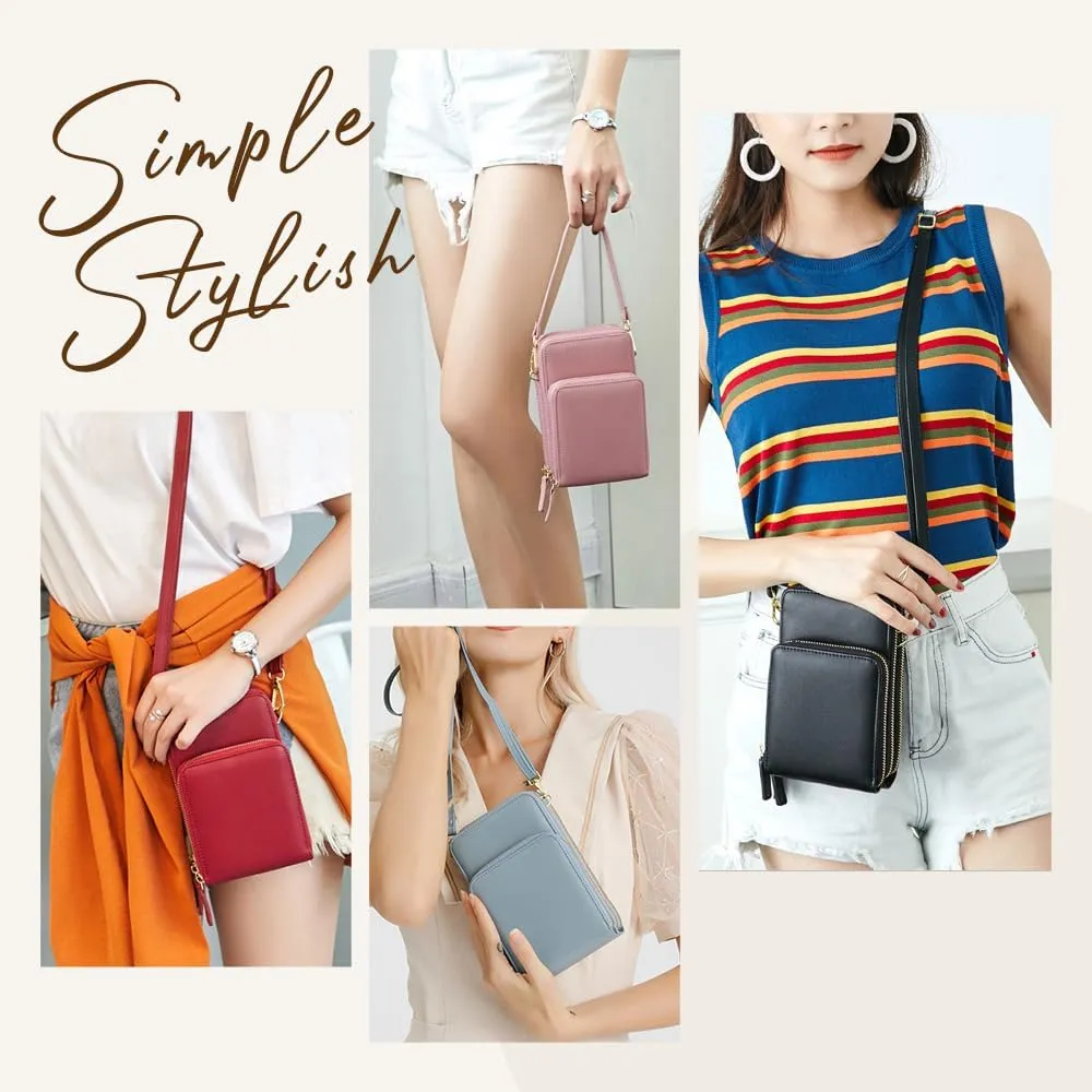 Leather Small Crossbody Bag for Women, Shoulder Bags Small Messenger Bags Handbag, Small Crossbody Cell Phone Purse