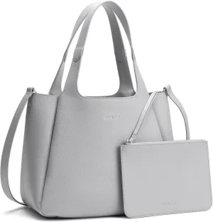 Leather Tote Bag for Women, Top Handle Ladies Shoulder Bags Work Totes Womens Purses and Handbags for Travel Office