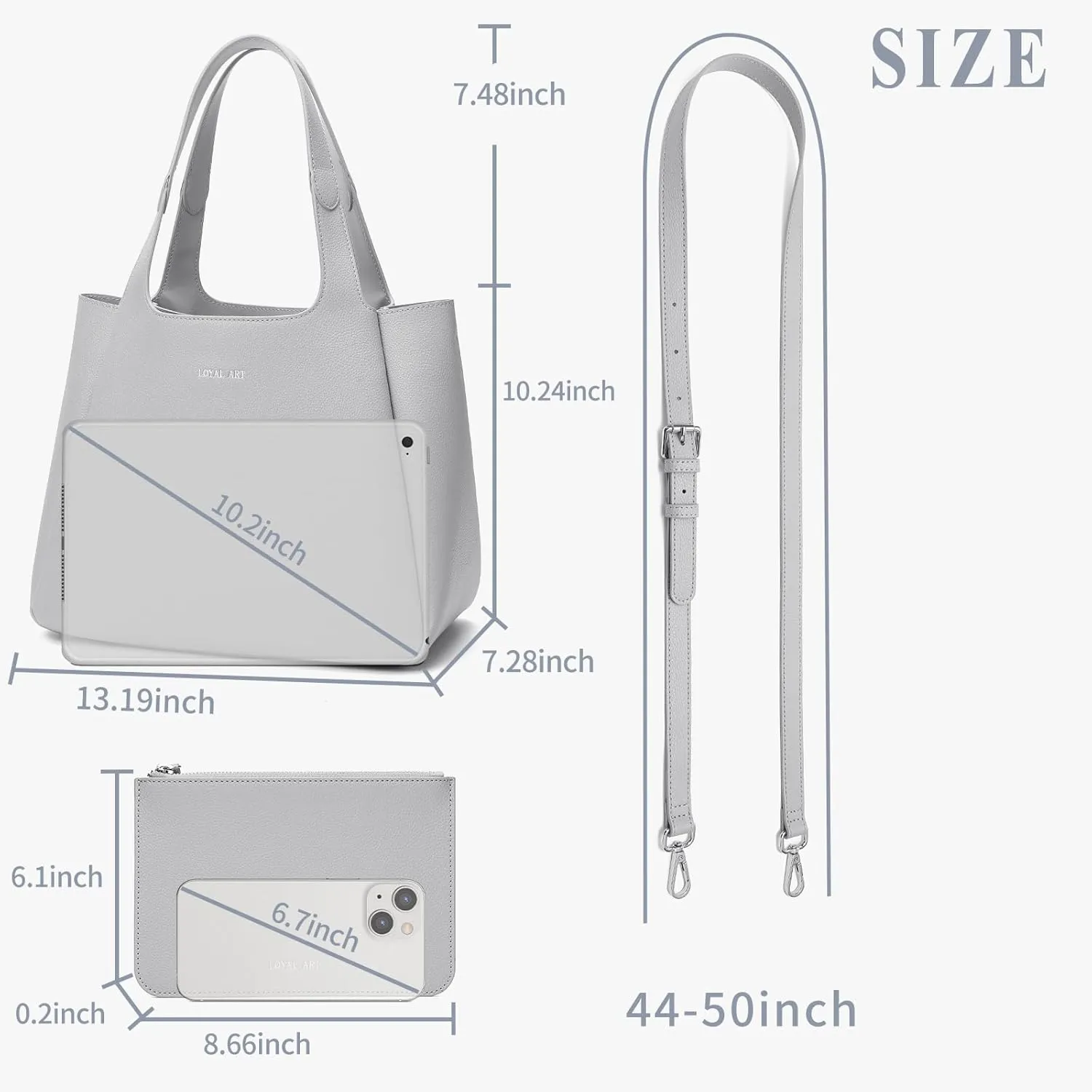 Leather Tote Bag for Women, Top Handle Ladies Shoulder Bags Work Totes Womens Purses and Handbags for Travel Office